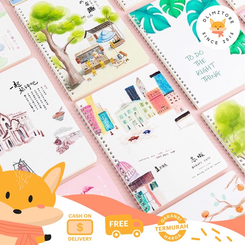 

[DZ] ST332 - Buku Notebook Loose-Leaf Spiral B5 60 lembar