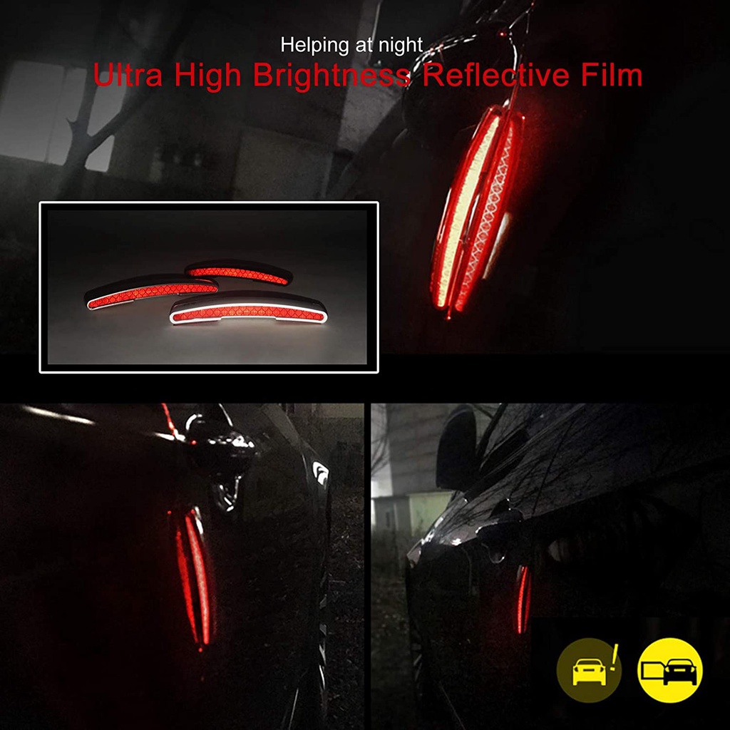 Autoban Wine Art Safety Reflection Door Guard / Pelindung Pintu Mobil