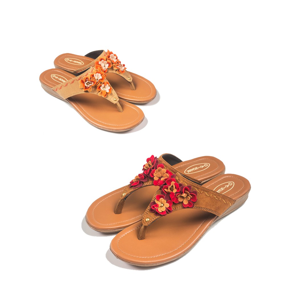 ( New / COD ) Gainer HK 09 SANDAL TERBARU MOCCA / CAMEL SENDAL WEDGES WANITA
