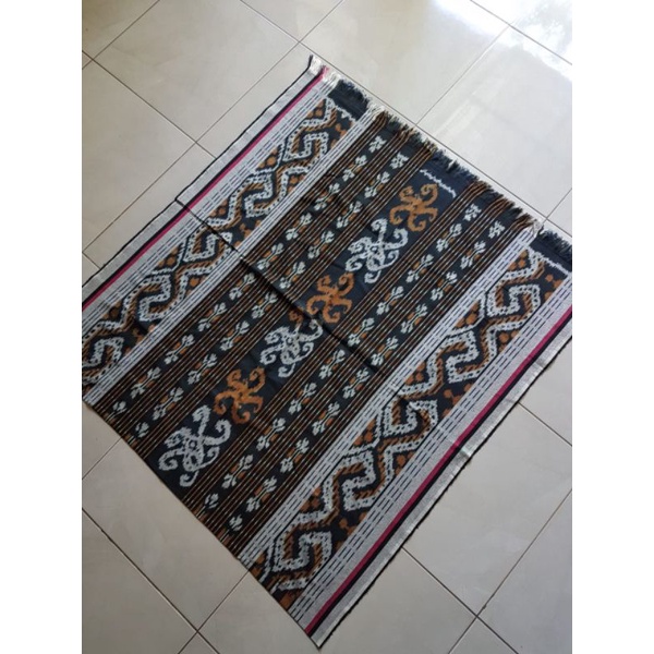 DAYAK Kalbar Kain Tenun Motif Ukir Dayak Kalbar Coklat