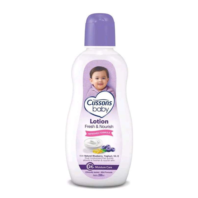 Cussons Baby Lotion Fresh &amp; Nourish 200ml - Perawatan Kulit