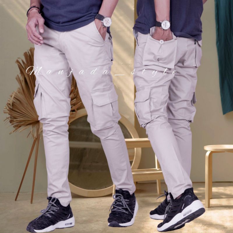 Celana Cargo Panjang Pria Original Jumbo Slimfit Army Laki Laki Murah Loreng Kargo Pant Big Size Dewasa Chargo Hitam Premium Jogger Distro Cowo Jeans Tebal