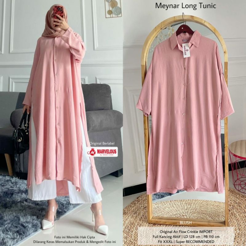 MEYNAR LONG TUNIC Atasan Wanita BY MARVELOUS