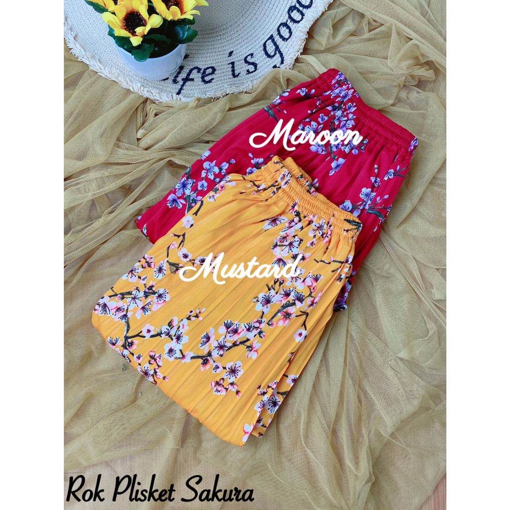 Rok Plisket Mayung Rok Plisket Motif