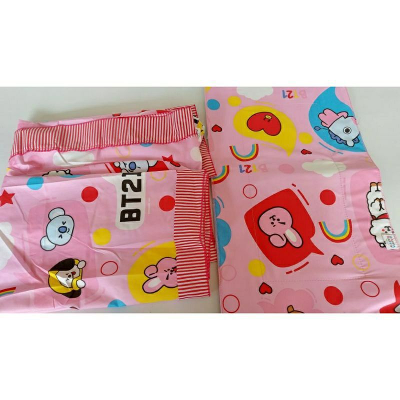 MUKENA ANAK BTS BT21 FREE TAS SAJADAH USIA 1-10 TAHUN MUKENA ANAK PEREMPUAN MUKENA ANAK KARAKTER