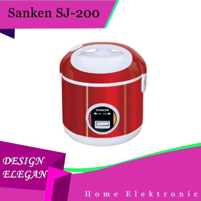 Rice Cooker  SANKEN Magic Com  Stainless 1 Liter SJ-200 / SJ200 / SJ 200