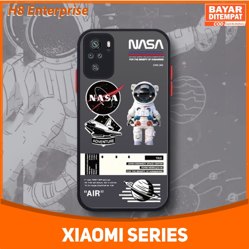 Case Xiaomi Redmi 9A Note 7 Note 7 Pro Note 10 Note 10 Pro Poco X3 Pro / NFC Casing Nasa Hybrid dove candy pelindung kamera