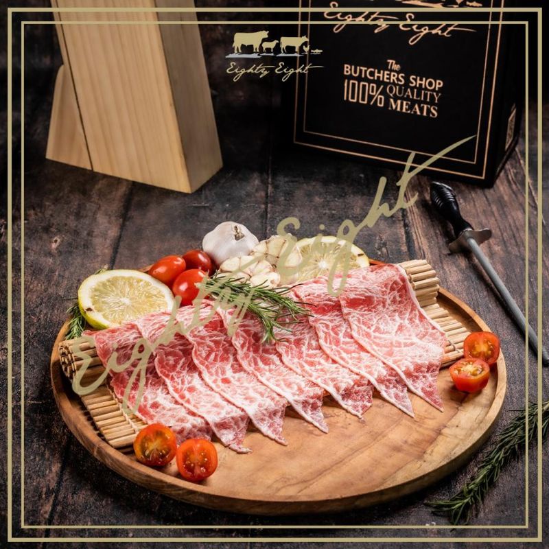 

DAGING SAPI / BEEF SLICE / SUKIYAKI AUSTRALIA WAGYU MELTIQUE SLICE (250 GRAM)