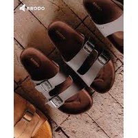 Brodo Sandal Slide - Wira Brown & Wira  Black Original
