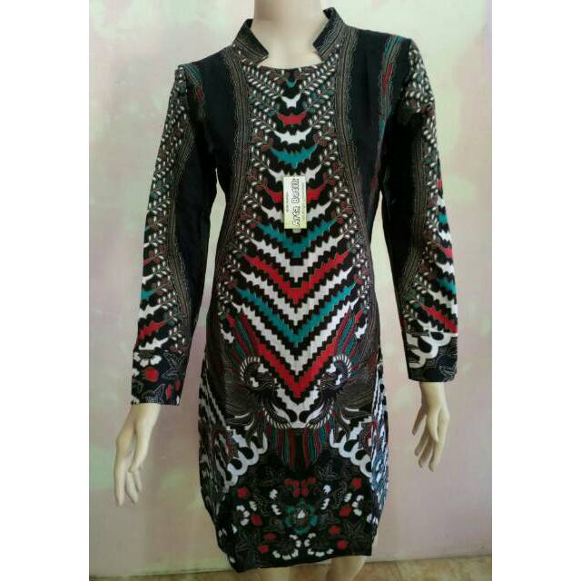 TUNIK BATIK POLA baju batik lapis furing Tunik alusan xxxl XXXXL XXXXXL furing dalam jumbo big size 