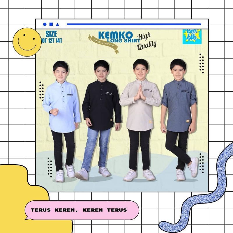 kemko anak/ kemeja anak/ kemko Bumblebee