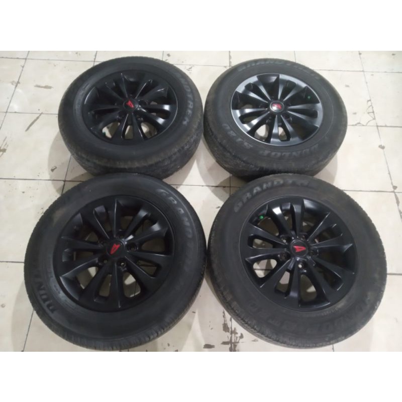 velg mobil second oem terios ring 16 pcd 5x114 ban ukuran 215 65 16 dunlop rush bisa masuk