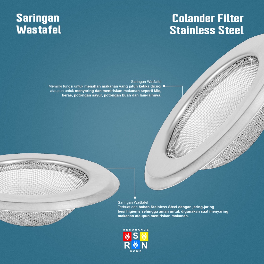 Afur Saringan Wastafel / Colander Filter Resonance Home