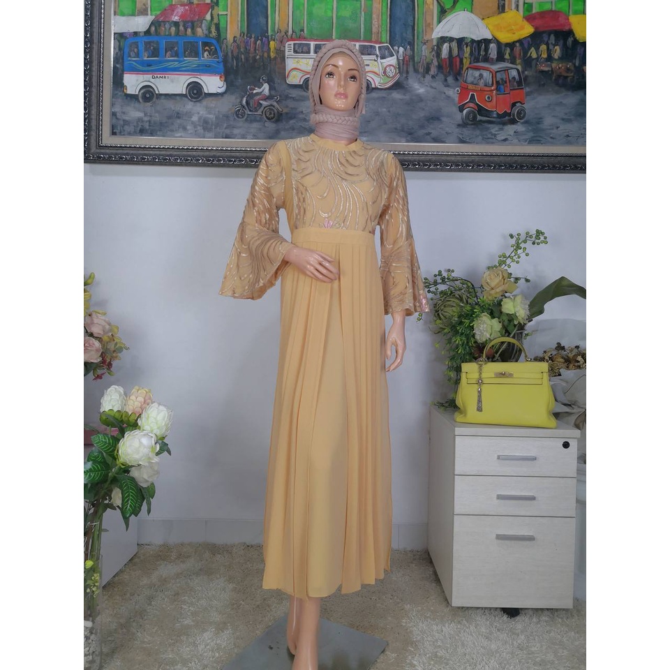 Gamis Pesta Gamis Wisuda Gamis Tunangan Mewah Brokat GAMIS PURI FHA Boutique PURI.9