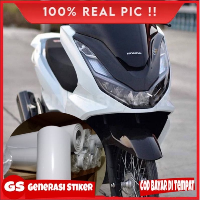 Scotlite Stiker Motor Putih Glossy Stiker Putih Doff