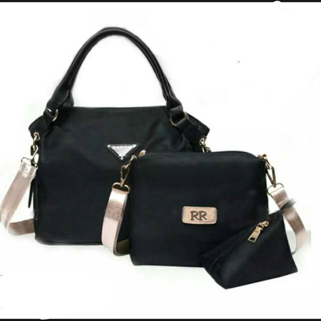 Totebag Prada/ Tas Prada Replika Wanita / Tas Prada Set 3in1
