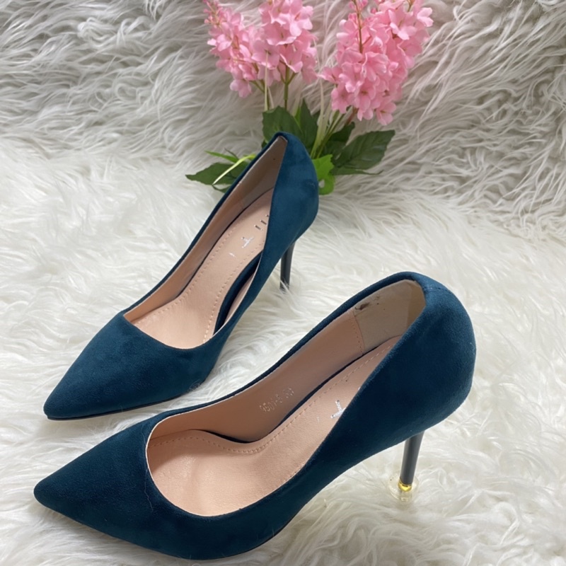 @gemilangshoes high heels TMT 9501 polos suede (restock best seller) sepatu tumit wanita import-5