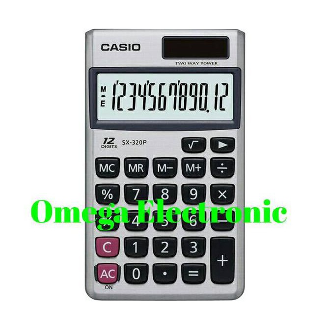 

ITERLARISl Casio SX-320P - Kalkulator Kantong Mini Pocket Calculator Dompet ICLQl