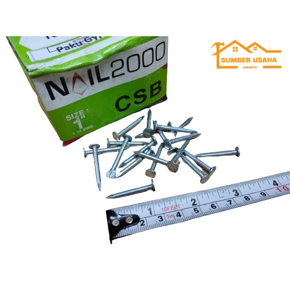 Paku Ramset Nail2000 CSB Super Fix Nails PL22 Gypsum Gipsum 1" Inch SUJ