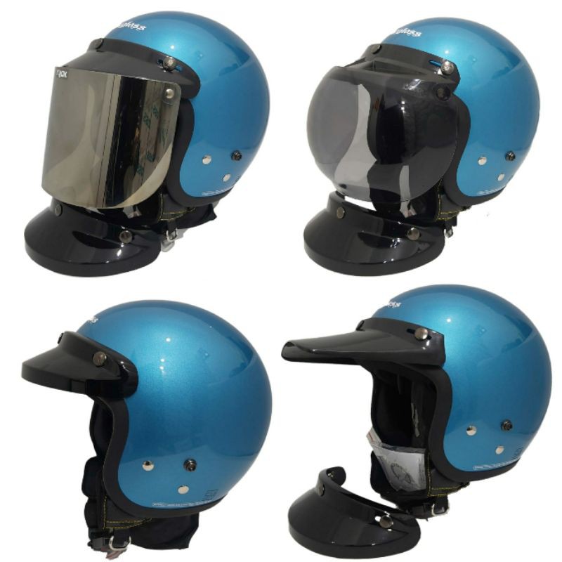 Helm Cargloss Origanal Retro Ice Blue