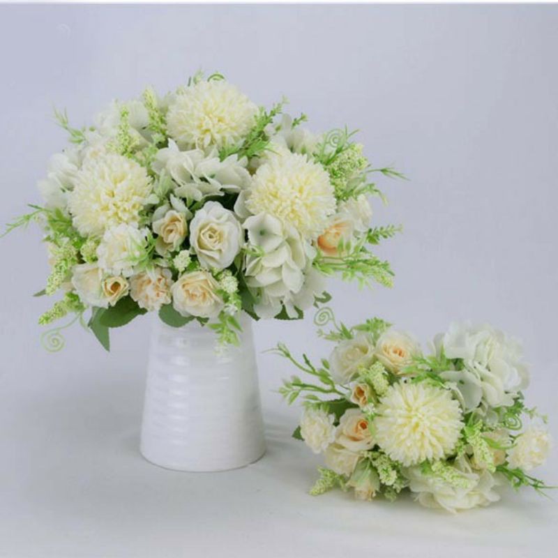 AF52 Bunga Hydrangea Rose Dandelion Mix Artificial Flower Nordic Style