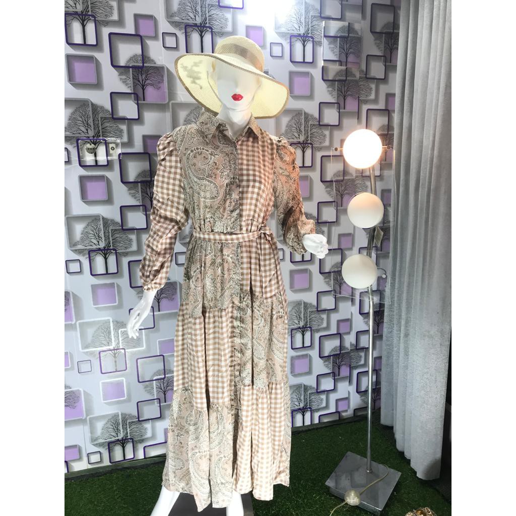 Gamis Wanita Extu Tingkat Kotak KotaK / Gamis Viral