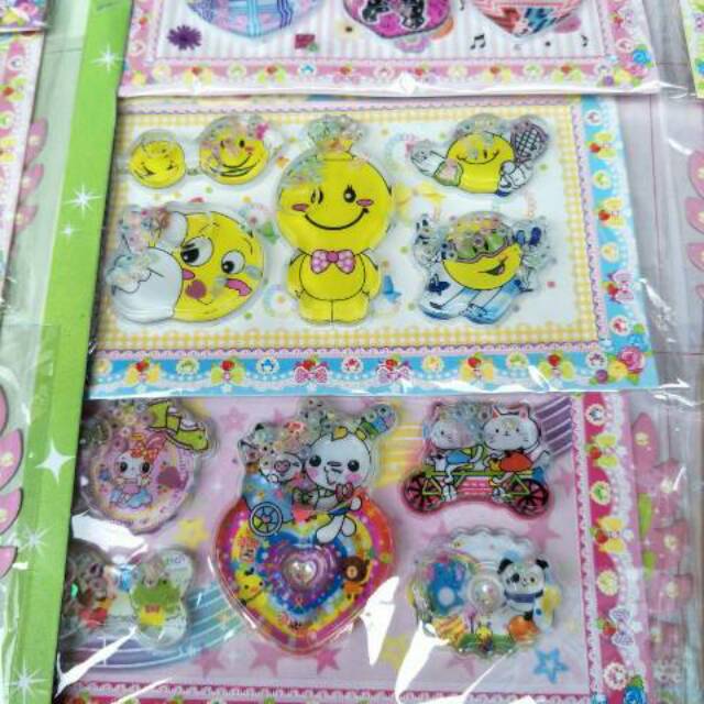 Stiker Air Manik Manik HK Minnie Frozen Pony Cars Lucu Murah