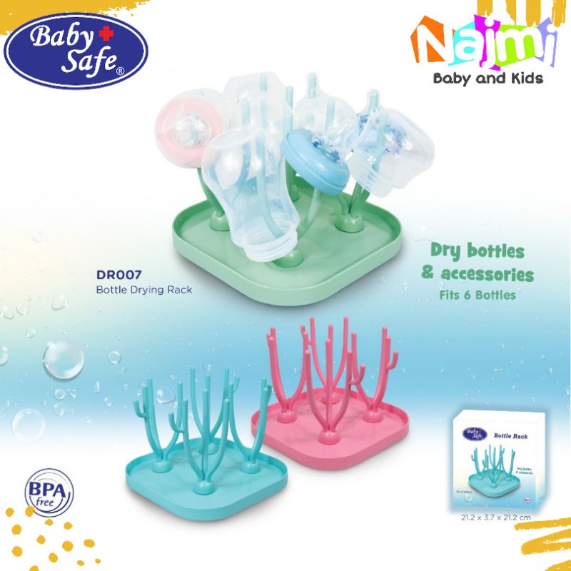 DR007 Baby Safe Bottle Drying Rack / Rak Botol Babysafe