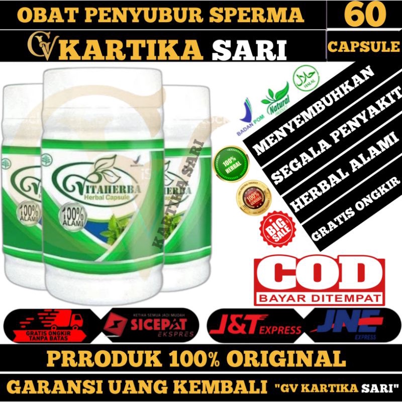 Vitaherba ORIGINAL Obat Kesuburan Pria Mandul - Pengental Penambah Sperma