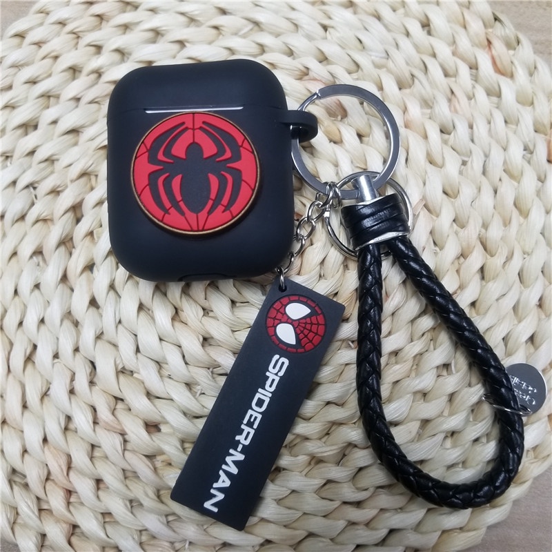 Casing Kartun Marvel Kompatibel Untuk Airpods1 2 3 Cover Pelindung Silikon