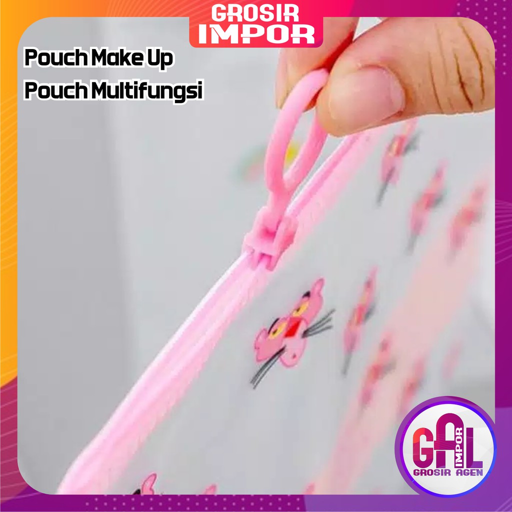 Pouch Make up Zipper / Pouch Kosmetik / Tampat Pensil / Tempat Make up Import Best Seller