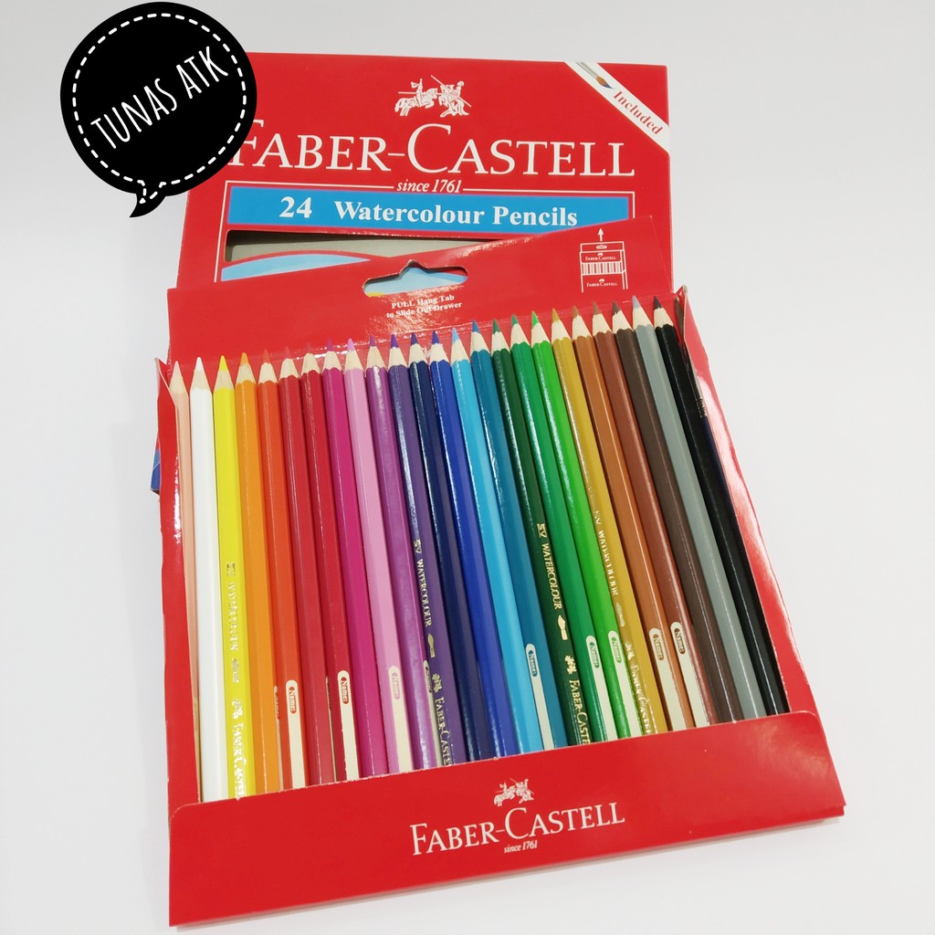 

FABER CASTELL 24 WATERCOLOUR PENCILS 114464