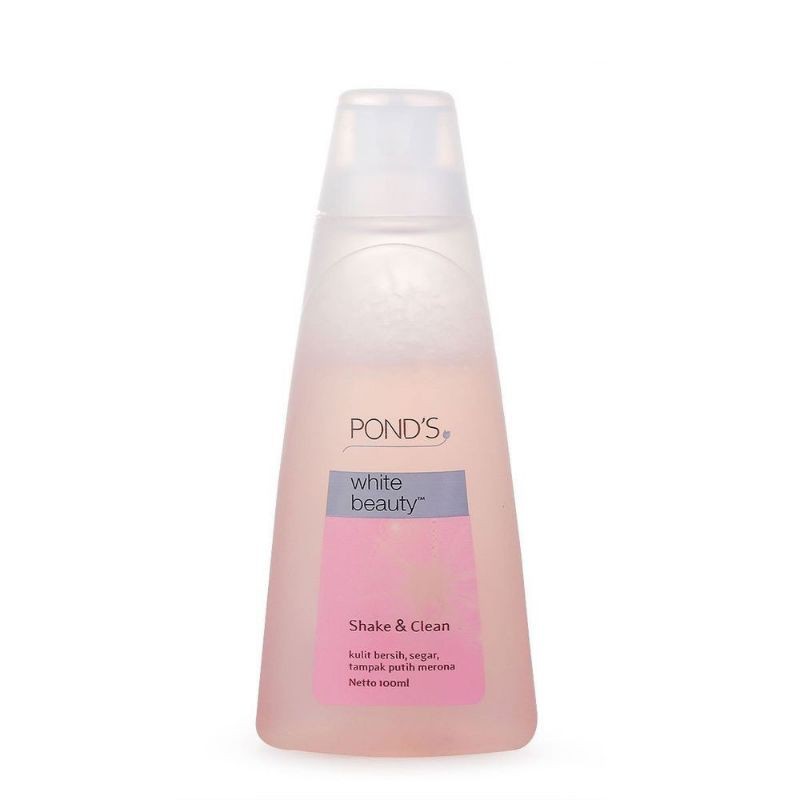 PONDS WHITE BEAUTY SHAKE &amp; CLEAN( MAKE UP REMOVER) ISI 100 ML ORIGINAL~ASLI