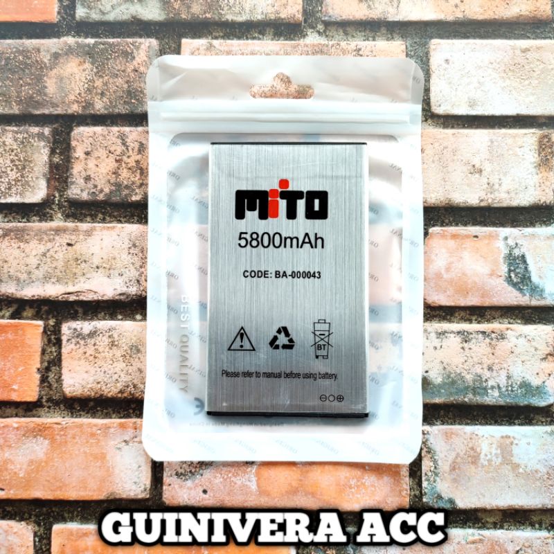 BATRE BATERAI MITO T550 T700 BA-000043 / BATTERY / MITO BA000043 BA00043 BA-00043