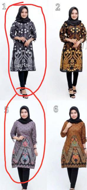 Terlaris Serut Genes Jelita Tunic Navbor Yelbor Whitbor Creambor Tunik Batik Modern Hrb030 Dolbi Dob