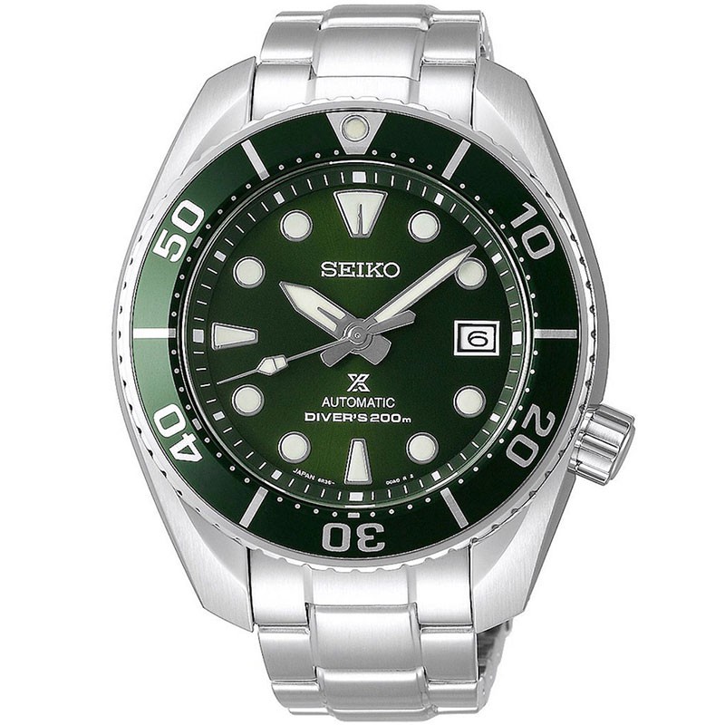 Seiko Prospex Sumo SPB103 SPB103J1 Jam Tangan Pria Automatic Diver Green Dial Stainless Original