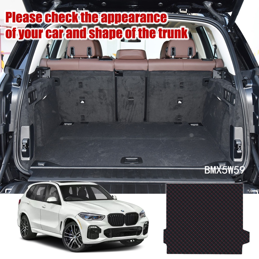 1 Set Cover Bagasi Mobil Bahan Kulit Untuk BMW X5 G05 2019 2020 2021 2022