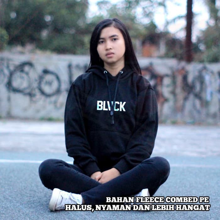 (TERLARIS) JAKET HOODIE DISTRO BLACK BLVCK HOODIE TERBARU -Palace Store