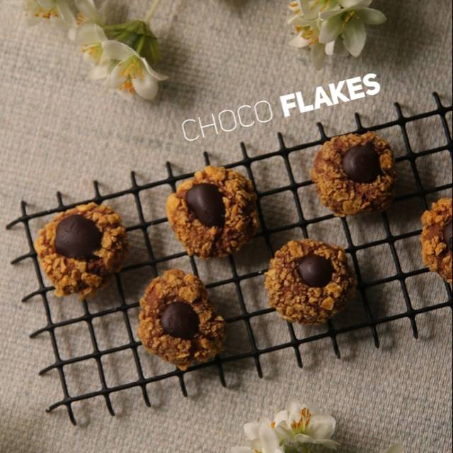 

Kue Kering Choco Flakes Home Made Roombutter Cookies Lebaran, Natal, Tahun Baru, Imlek, Kado Parcel