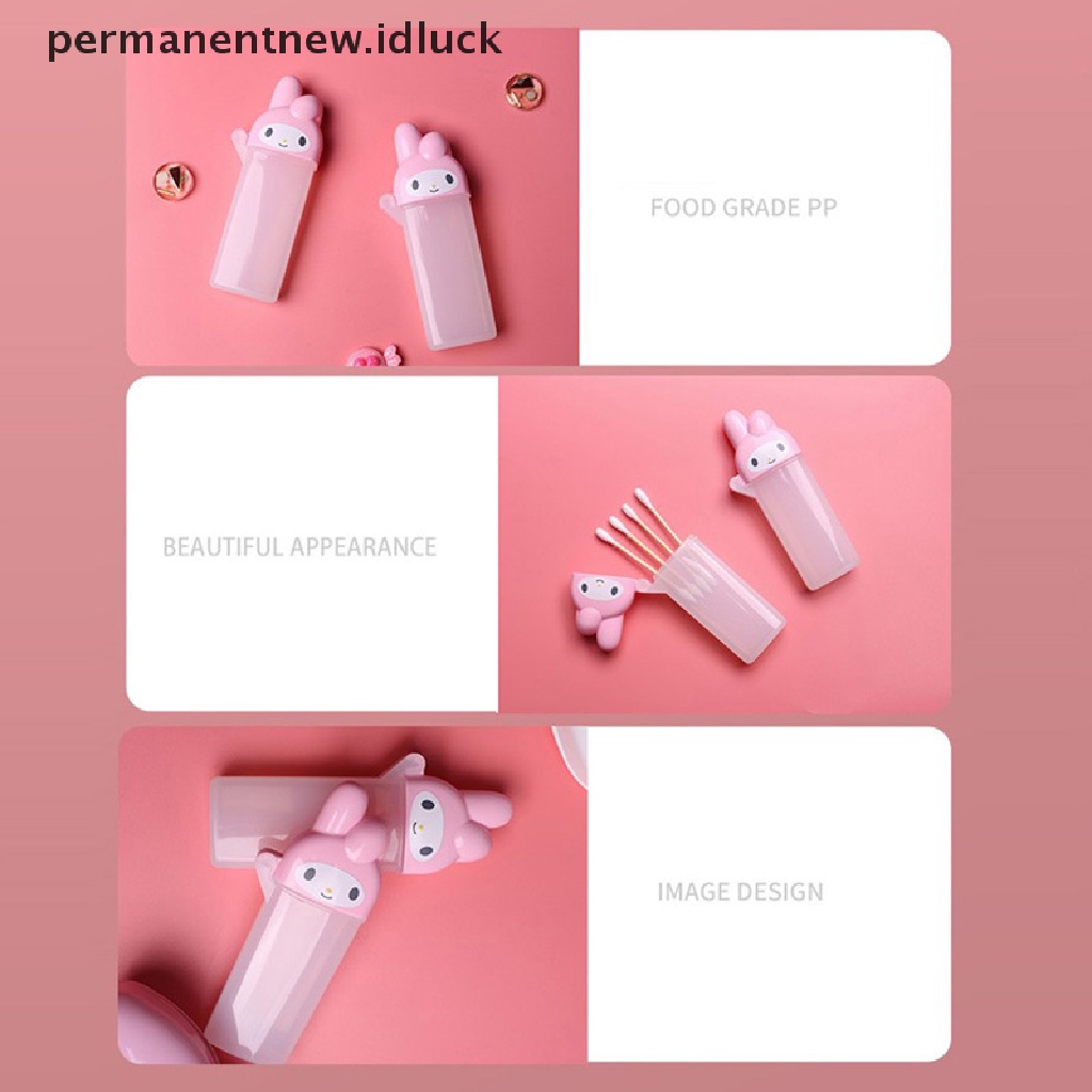 Kotak Penyimpanan Kapas Desain Kartun Hello Kitty My Melody Untuk Aksesoris