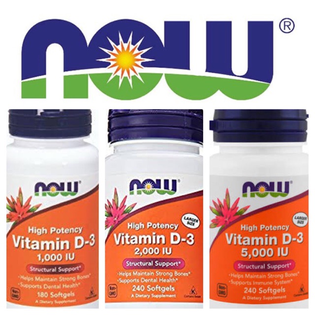 Now Vitamin D3 K2 5000iu /D3 1000iu / 2000iu / 5000iu / 10.000iu
