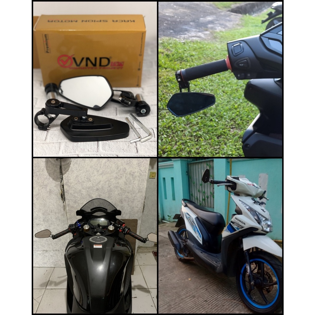 SPION JALU MOTOR BAR END OVAL HITAM SCOOPY BEAT NMAX VARIO JUPITER VIXION