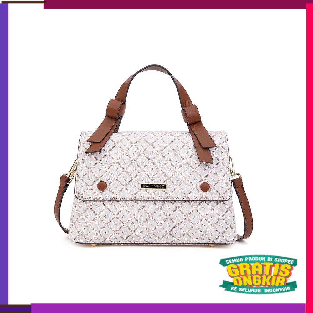 TAS WANITA TERBARU BRAND TERNAMA Palomino Tropez Handbag - Ivory