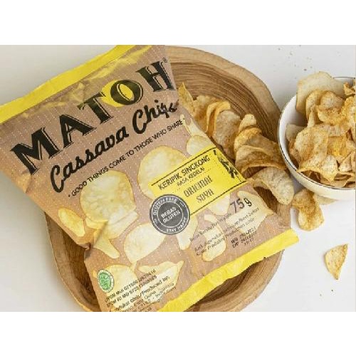 MATOH Cassava Chips - Keripik Singkong All Varian Free Gluten No MSG 75g