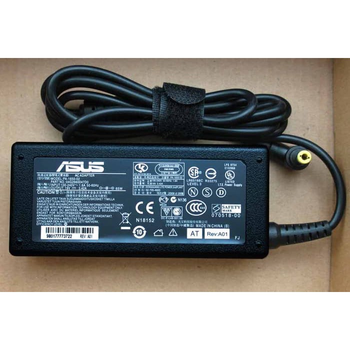 adaptor charger asus original 19V 3.42A x44 x44h a455l a455 X450 X454 A450 A450c