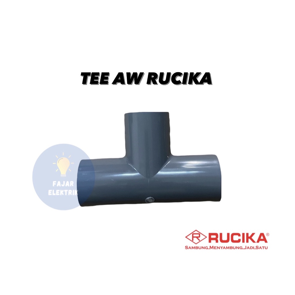 TEE AW RUCIKA PVC 1/2&quot; 3/4&quot; 1&quot; 11/4&quot;