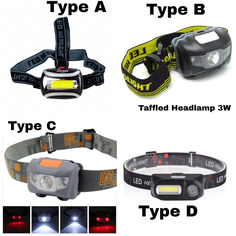 TaffLED Head Lamp Flashlight Headlight LED