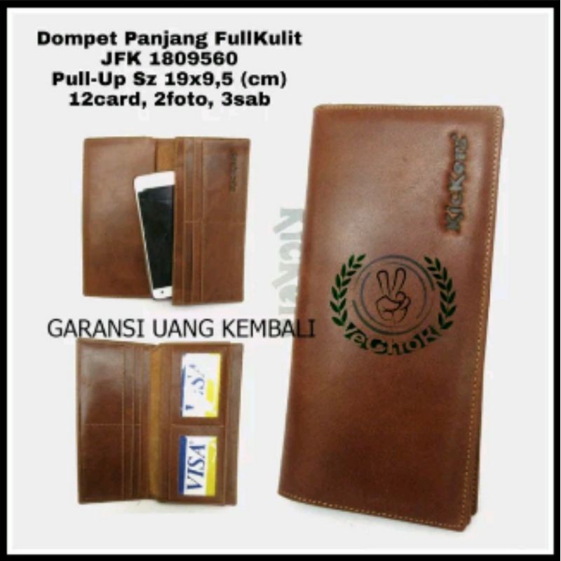 Dompet Pria Wanita Full Kulit Sapi Asli - Kickers IDR 180k