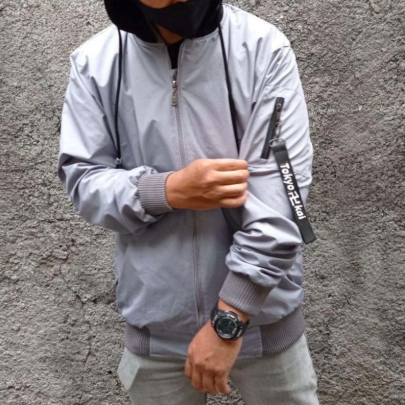 Jaket Bomber Tokyo Revenger Manji Kai Mikey Jacket Anime Windbreaker Valhalla Pria Wanita
