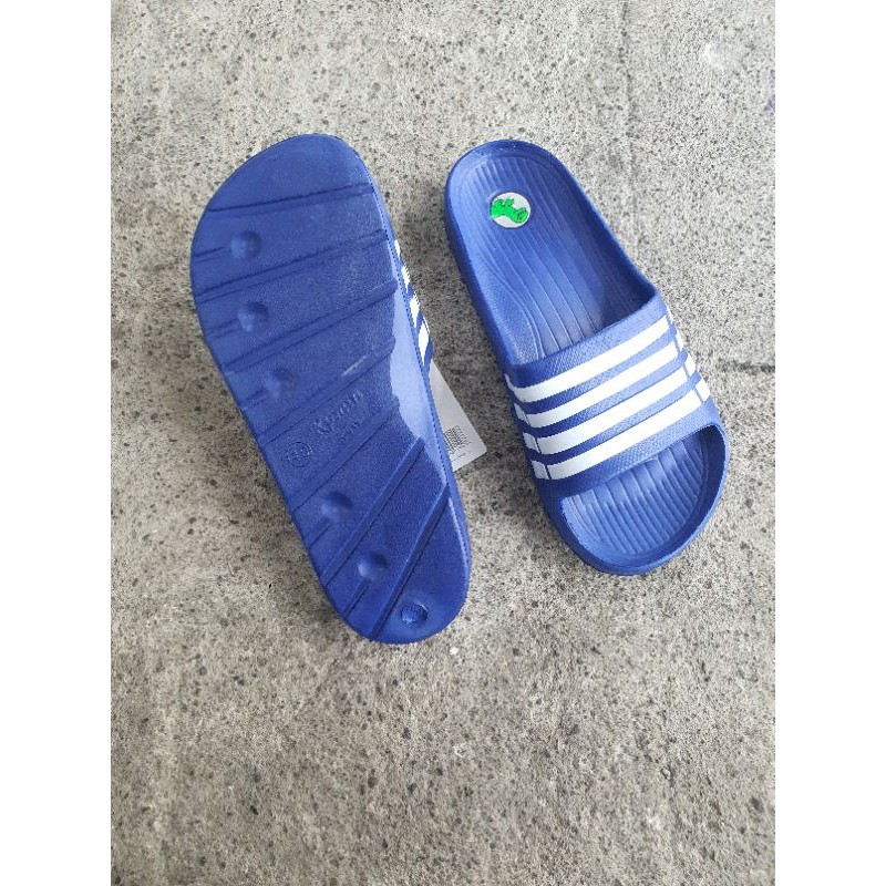 VANCHNEE 731 GARIS SANDAL SELOP LAKI JUMBO LENTUR RINGAN NYAMAN ANTI SLIP